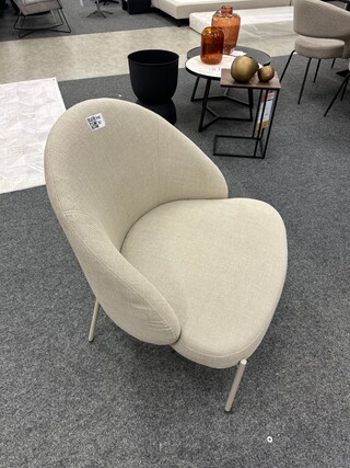 Fauteuil Karin, geweven, beige